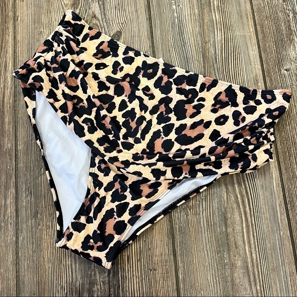 CHEETAH Print Bikini Bottoms XXL Animal Leopard Swimsuit